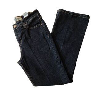 Levi's At Waist Boot Cut Dark Wash Denim Jeans 8‎ Short